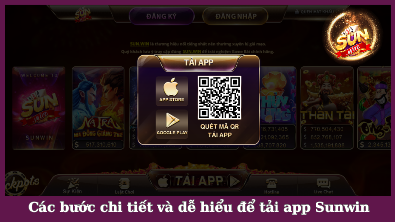 Các bước chi tiết và dễ hiểu để tải app Sunwin
