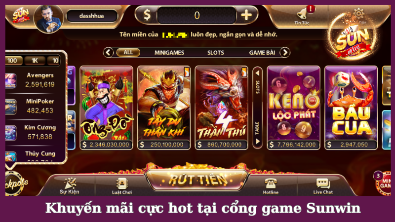 Cập nhật những chương trình khuyến mãi Sunwin hot