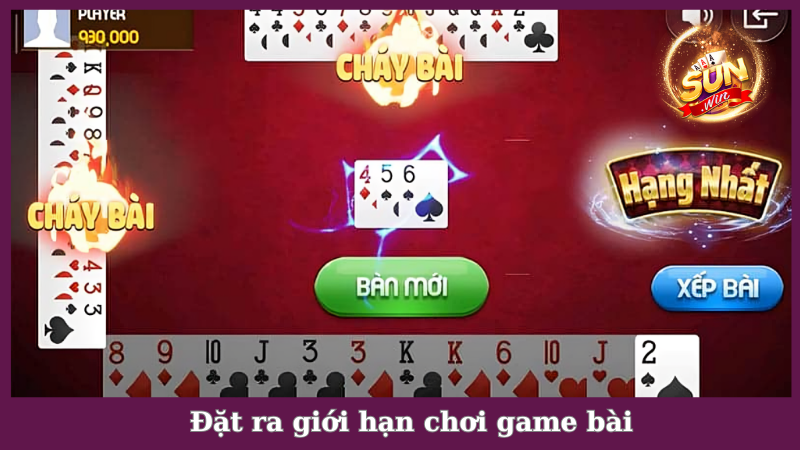 Đặt ra giới hạn khi tham gia chơi game bài tại Sunwin