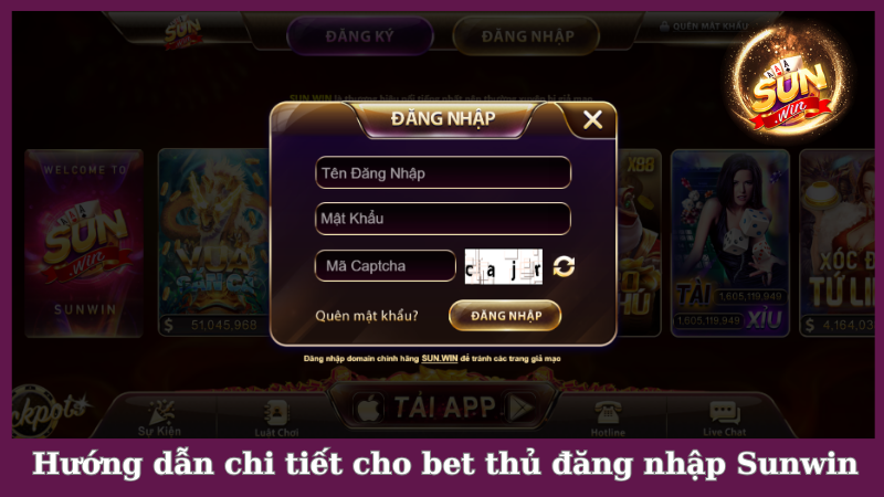 Hướng dẫn chi tiết cho bet thủ đăng nhập Sunwin