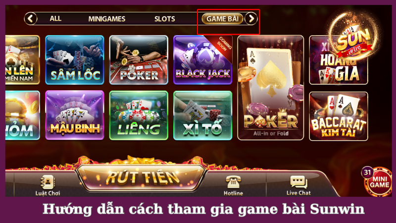 Hướng dẫn tham gia game bài Sunwin cực kỳ đơn giản